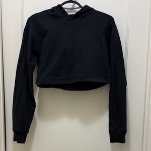 lululemon athletica All Yours Cropped Black Hoodie